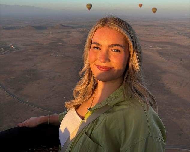 Nearly a third of 18-year-old applicants in the UK for the academic year 2024-25 planned to stay at home, the Universities and Colleges Admissions Service (Ucas) said. Pictured: Gabrielle Williamson, 26, who lived with her parents in the town of Blantyre, around 15 miles away from Glasgow University, where she studied for six years, graduating in 2023