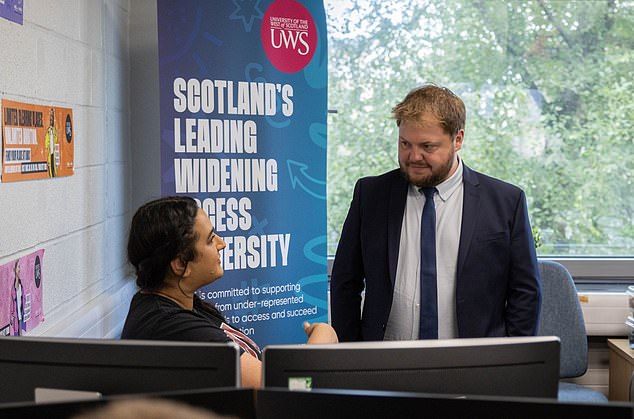 Ucas strategy director Ben Jordan (right) emphasised it is likely far more students than we might think will not be driving across the country - but simply logging on to Zoom from home. Pictured: File photo