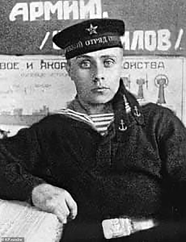 Vladimir Putin's father Vladimir, aged 21