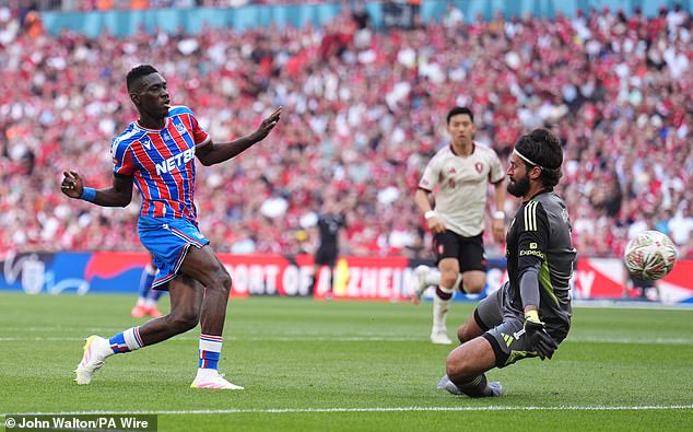 Ismaila Sarr broke clear of Van Dijk late on to tuck past Alisson and send the game the distance