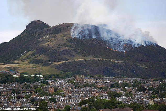 The fire has sent clouds of smoke into the air over the city this afternoon