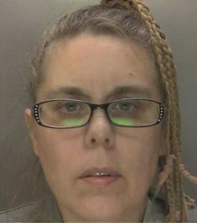 Betro in a police mugshot, released after she was found guilty of conspiracy to murder