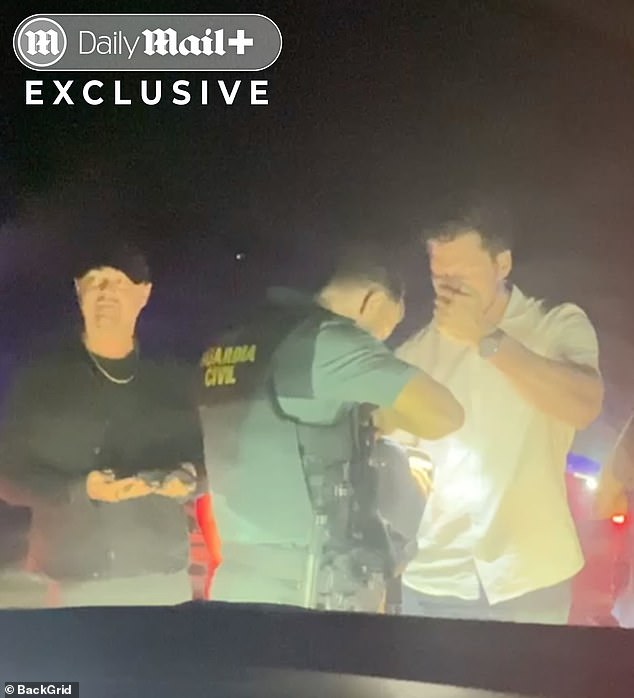 This is the awkward moment Leonardo DiCaprio is stopped and searched by police who don't recognize him outside an exclusive Ibiza party