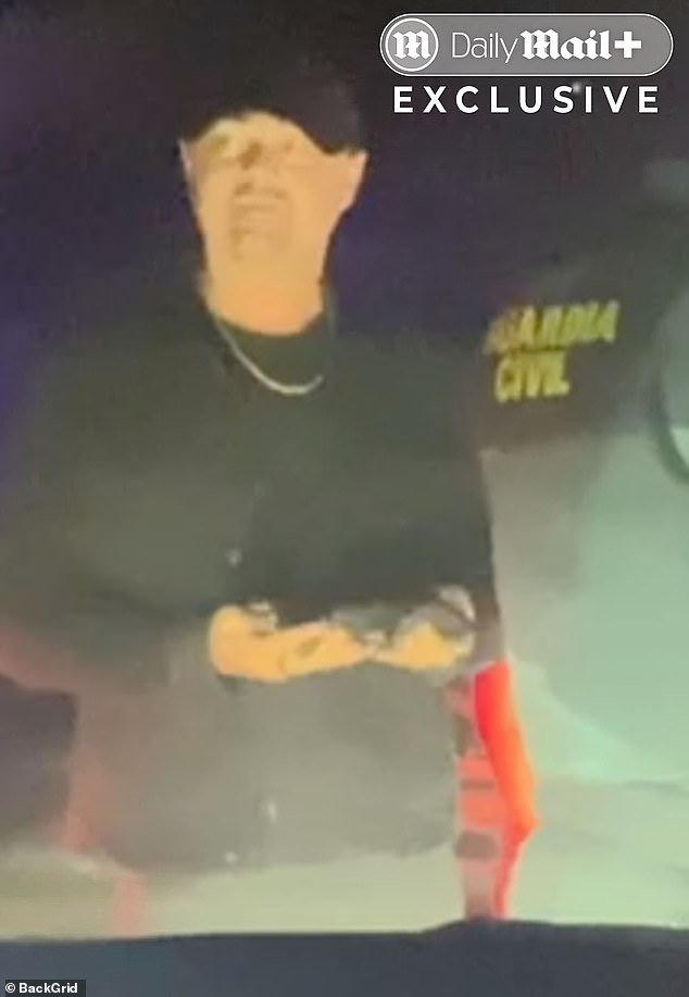 In new footage, recorded earlier this month and obtained exclusively by the Daily Mail, the 50-year-old Hollywood star is seen held up in the street with his girlfriend, 27-year-old model Vittoria Ceretti, and a retinue of pals