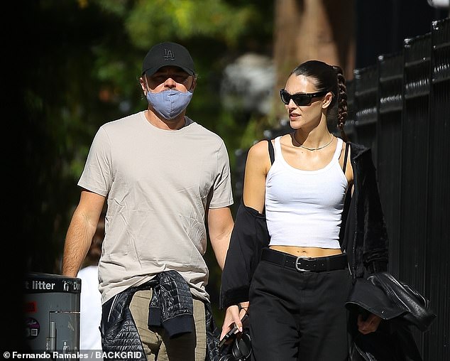 The Revenant actor and Ceretti are said to have met at the 2023 Cannes Film Festival, where his Martin Scorsese movie Killers Of The Flower Moon was premiering - pictured October 2024