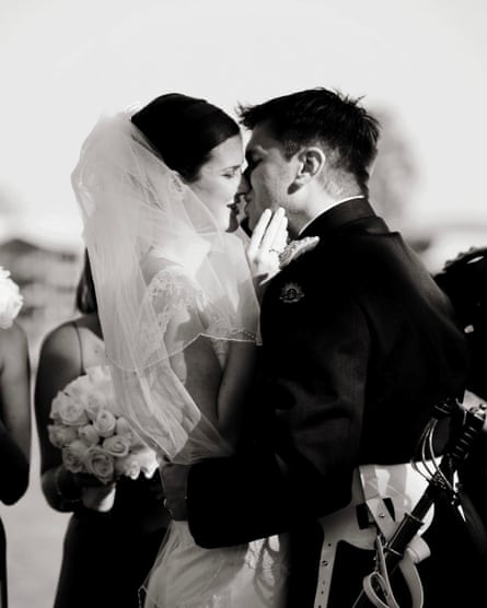 Emma Mugglestone and Gorgeous on their wedding day in Brisbane, November 2009