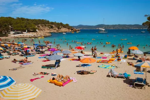 Cala Bassa beach in Ibiza