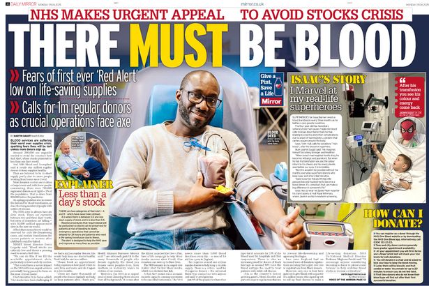 Article in the Daily Mirror