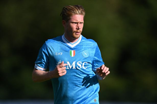 Kevin de Bruyne of Napoli looks  during the Pre-Season Friendly match between Napoli and Arezzo on July 22, 2025 in Dimaro, Italy