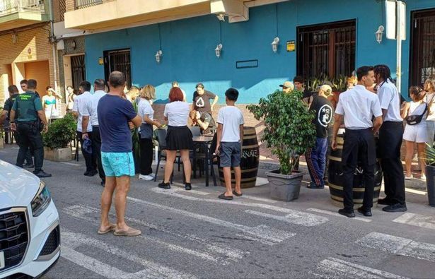 The aftermath of the shooting 
