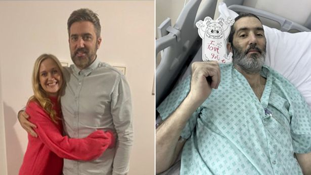 Mike before and after his diagnosis