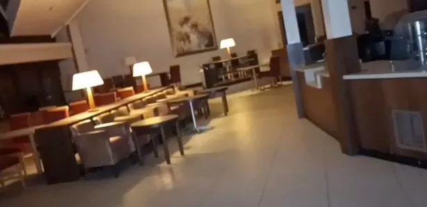The restaurant area 