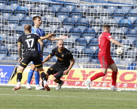 Scott Pittman levels for Livingston with four minutes to play.