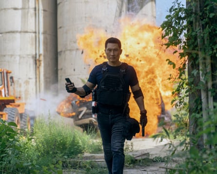 Explosive … ex-spy David Jung (Daniel Dae Kim) comes out of retirement.
