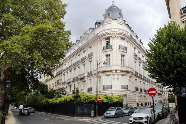 The apartment building owned by Jeffrey Epstein in the 16th arrondissement of Paris