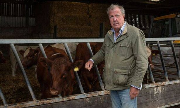 Jeremy Clarkson with cows