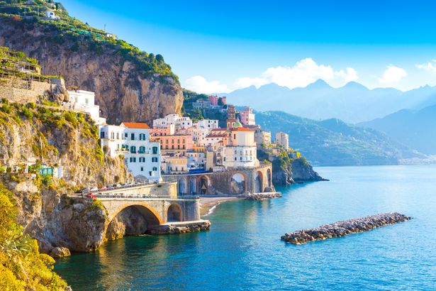 A view of the Amalfi coast