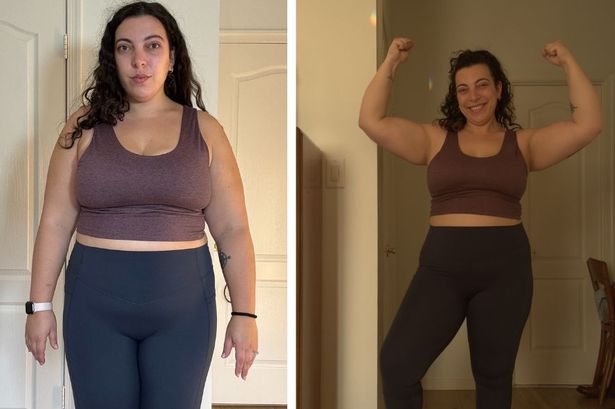 Before and after user used the WalkFit app