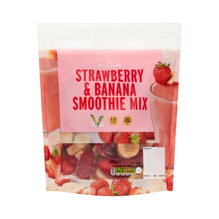Morrisons Strawberry & Banana Smoothie Mix 500g