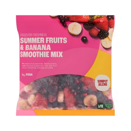 Asda Summer Fruits & Banana Smoothie Mix
