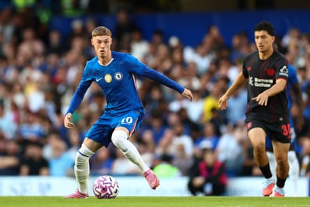 Cole Palmer in pre-season action for Chelsea.