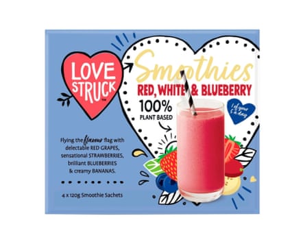Love Struck Grape, Blueberry, Banana & Strawberry Smoothie