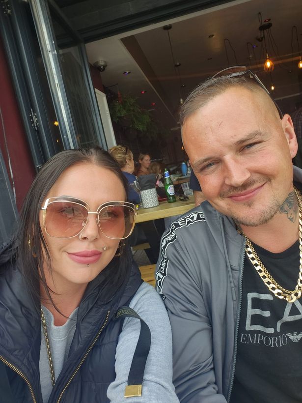 Beauty therapist Alice Webb and her partner Dane Knight who has been left living a