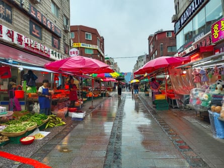 Ansan’s ‘multicultural food street’ in Wongok-dong neighbourhood, which is known for its high concentration of foreign residents