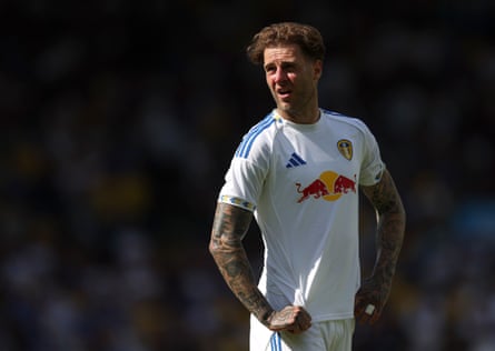 Joe Rodon in pre-season action for Leeds