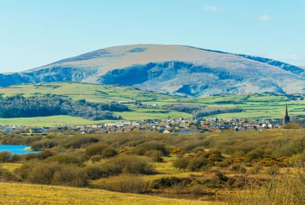 Millom, Cumbria, with Black Combe behind.