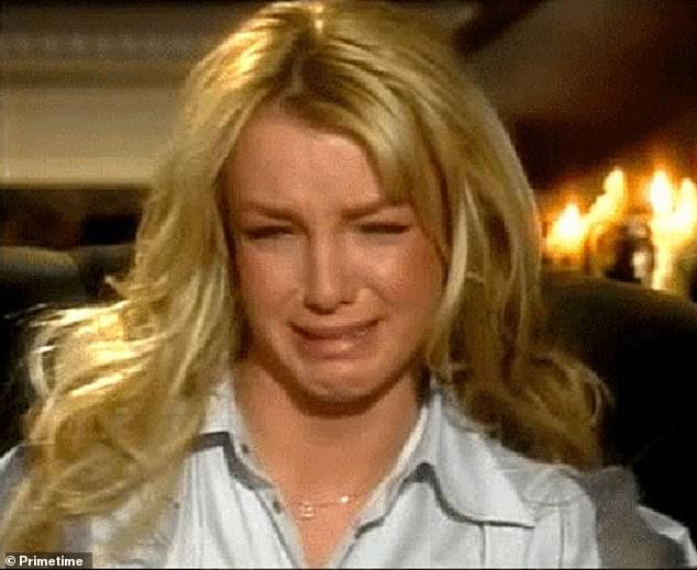 A fragile and vulnerable Britney Spears was grilled by Diane Sawyer on national television when she was just 22 years old leaving her in tears
