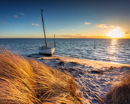 Sunset at  Hel Peninsula.