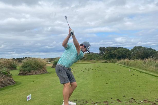 Max Hopkins in the England Amateur competition on the Wallasey course