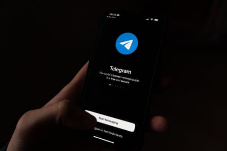 Telegram app on phone