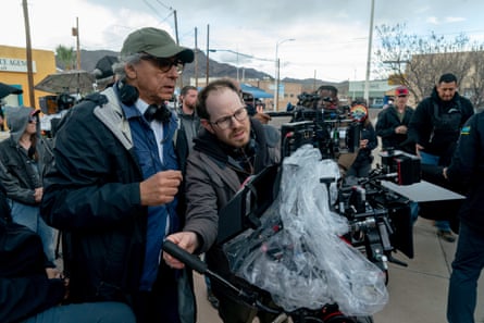 Ari Aster operates a film camera