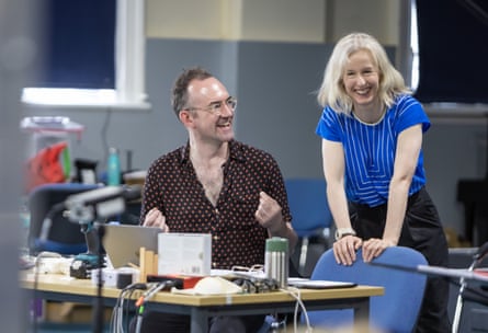 ‘I turned to AI’ … Walshe and her co-director Tom Creed during rehearsals.