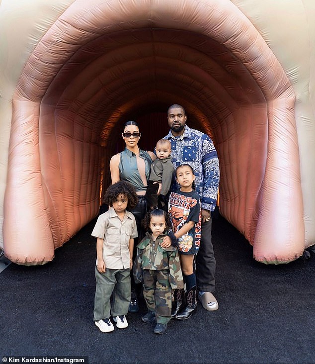 Ye pays the 44-year-old reality star $200K/month in child support as part of their 20/80 custody arrangement for the six children they welcomed during their six-year marriage, which ended in 2021 (pictured in 2020)