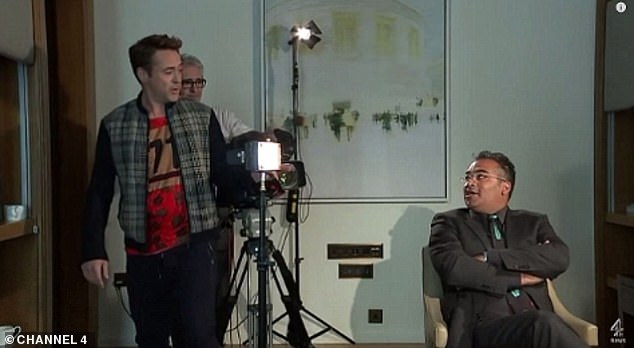 Robert Downey Jr stormed out of an interview with Channel 4's Krishnan Guru-Murthy after he was asked about his childhood and past drug use