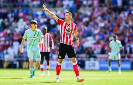 Granit Xhaka in pre-season action for Sunderland.