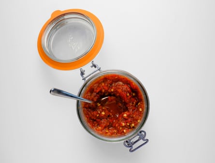 Ana Ortiz’s homemade ají (chilli) sauce