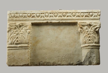 An engraved stone 