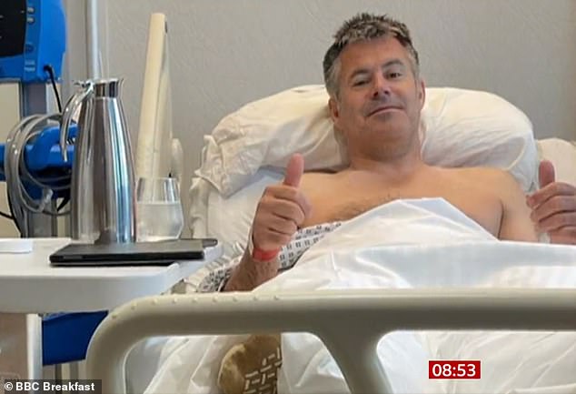In February 2023, Kenny spoke candidly about the after-effects of treatment, and said they left him 'black and blue downstairs'