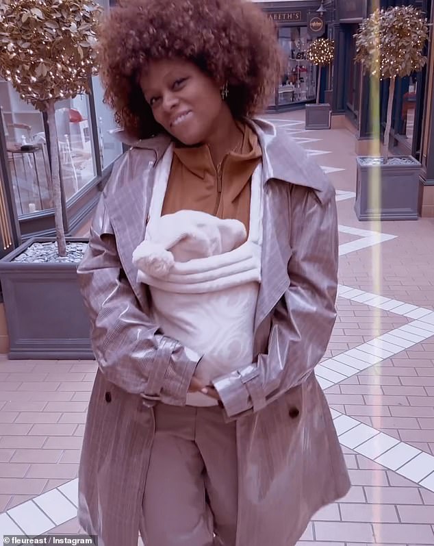 Fleur said she has never dealt with any body confidence issues and hopes to pass on the same lesson to her own daughter, Nova, who she welcomed last March