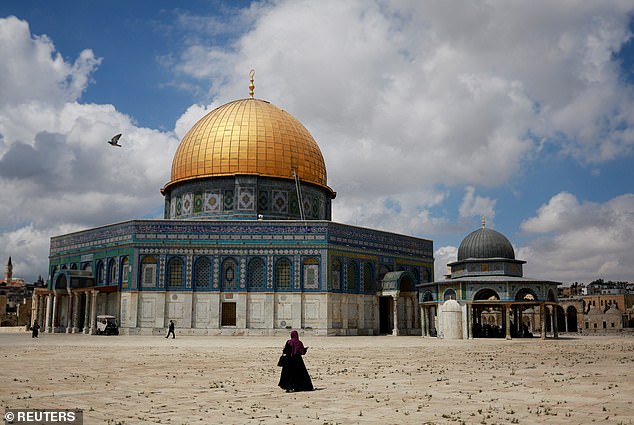 The seal was unearthed at excavations near the Temple Mount (pictured)