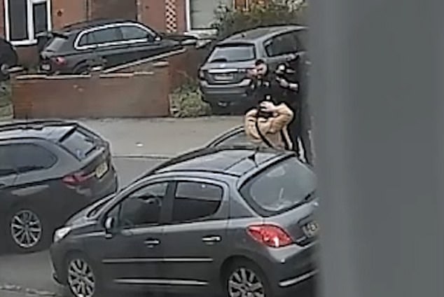 Watts was seen emerging from the Peugeot 206 with her hands on her head after the car was boxed in by two unmarked police cars