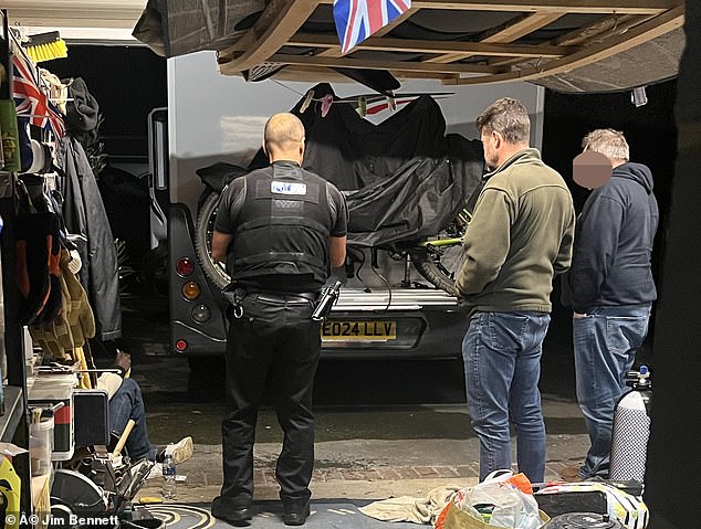 Police officers soon arrived at the couple's house in Heybridge, Essex. Just over two months later they were issued with a fine for failing to 'check that no clandestine entrant was concealed'