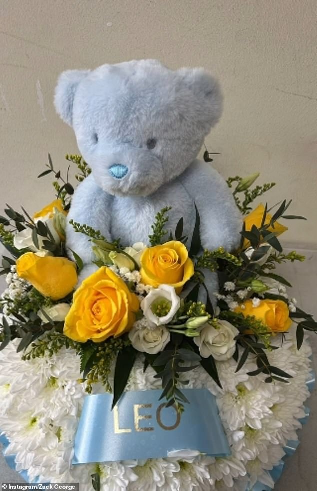 A month after Leo's death, the family held a funeral to say goodbye to their little boy and Zack revealed the speech he had read out at the service