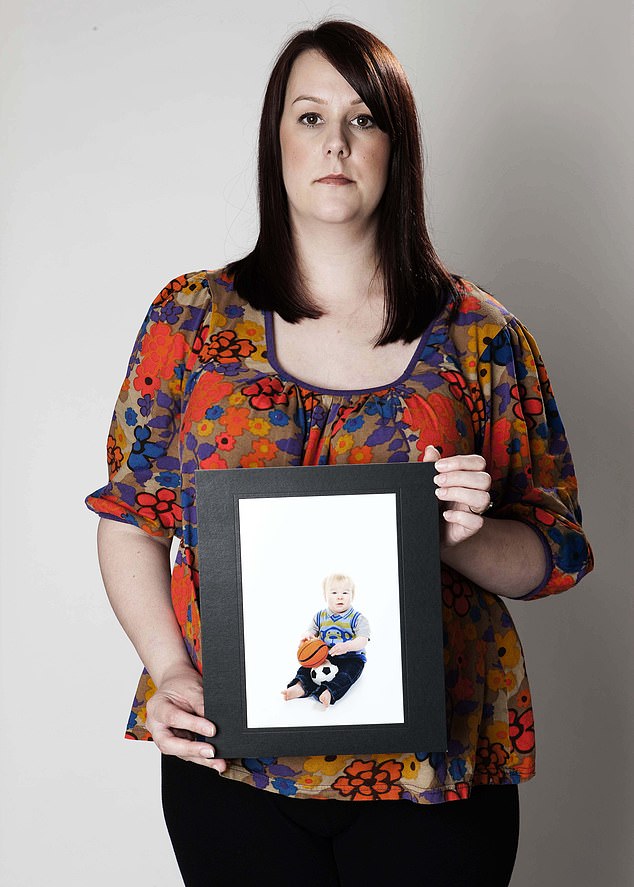 Mr Pearson said he had been left 'appalled' by the decision, particularly given his life-long commitment to helping to support and educate students 'from all walks of life'. Pictured: Connolly with a photo of her child Harry, who died aged 19 months