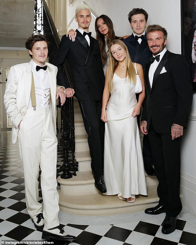 It comes after David and Victoria failed to wished their son and his wife a happy third wedding anniversary in April - or even ¿liked¿ or commented on the happy couple¿s post about their milestone [The family seen before the feud]