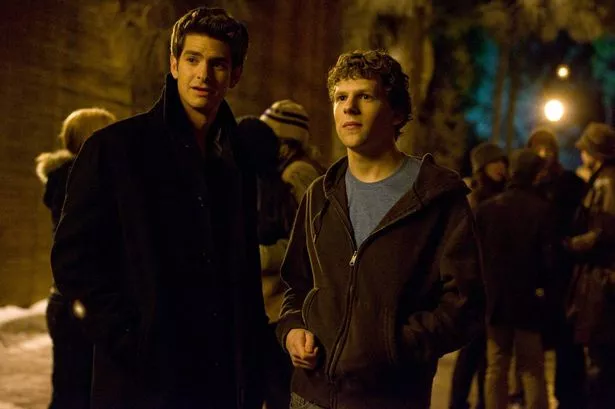 Andrew Garfield, left, and Jesse Eisenberg